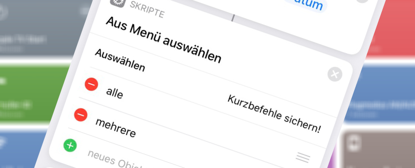 Backup Kurzbefehle: Dropbox