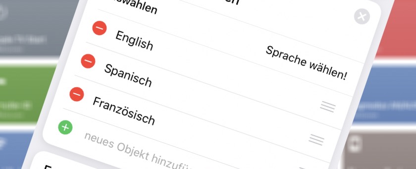 Translate in drei Sprachen