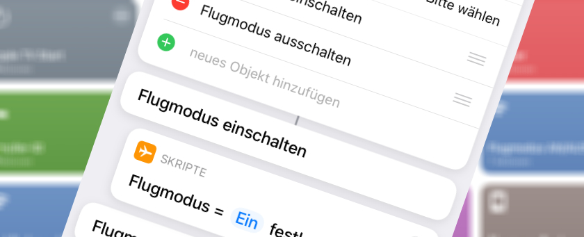 Flugmodus ein / aus