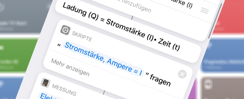 Formel: Stromst&auml;rke