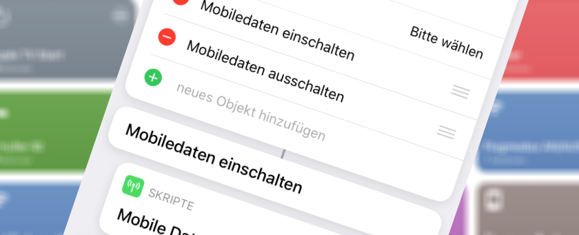 Mobile Daten ein / aus