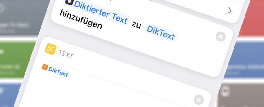 Diktieren in Notiz
