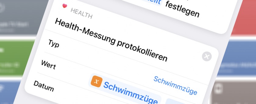 Health Schwimmz&uuml;ge protokolieren