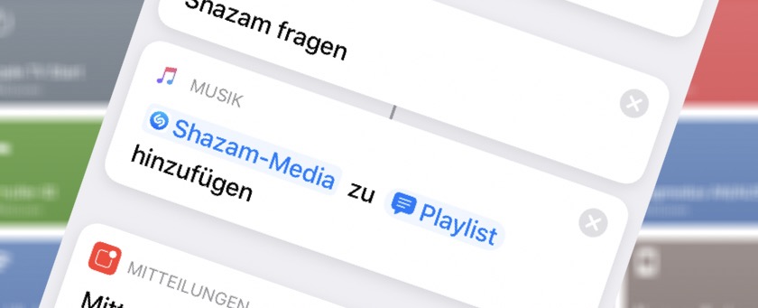 Shazam zu Playlist
