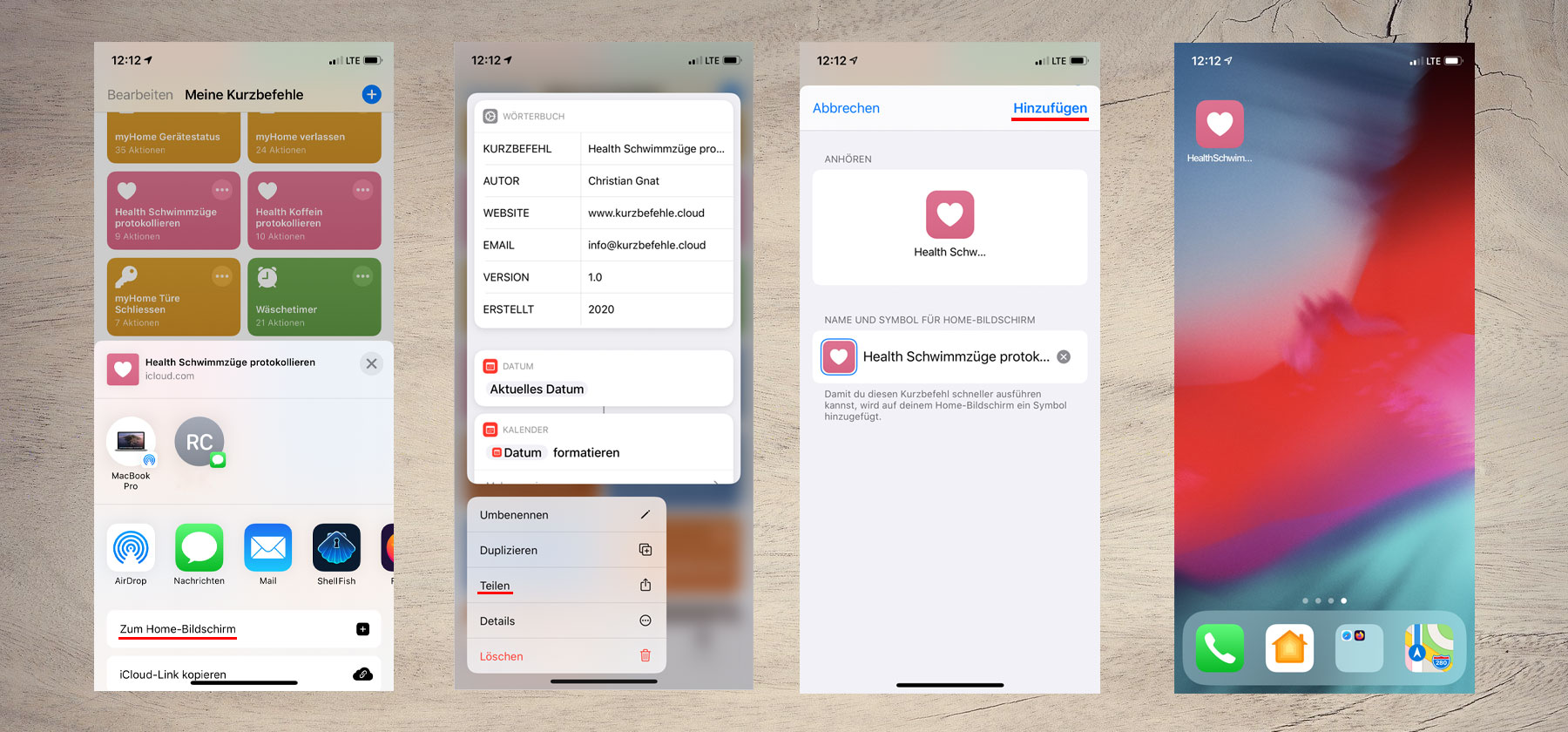 Siri-Kurzbefehle auf den Homescreen bringen